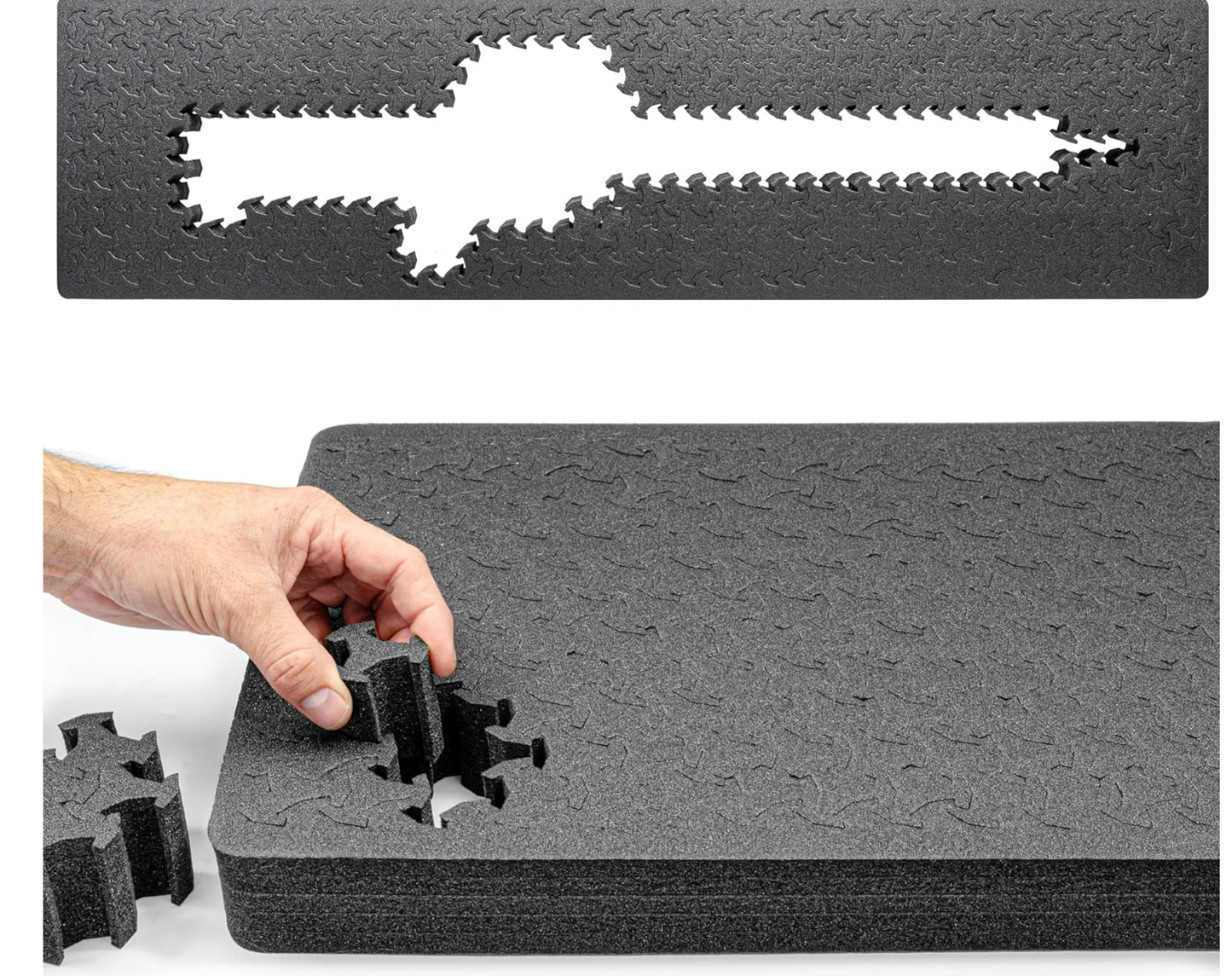 In Stock Eylar Gray 53" Hard Rifle Case Equipped w/ Ragar XP Crosslinked Foam Insert