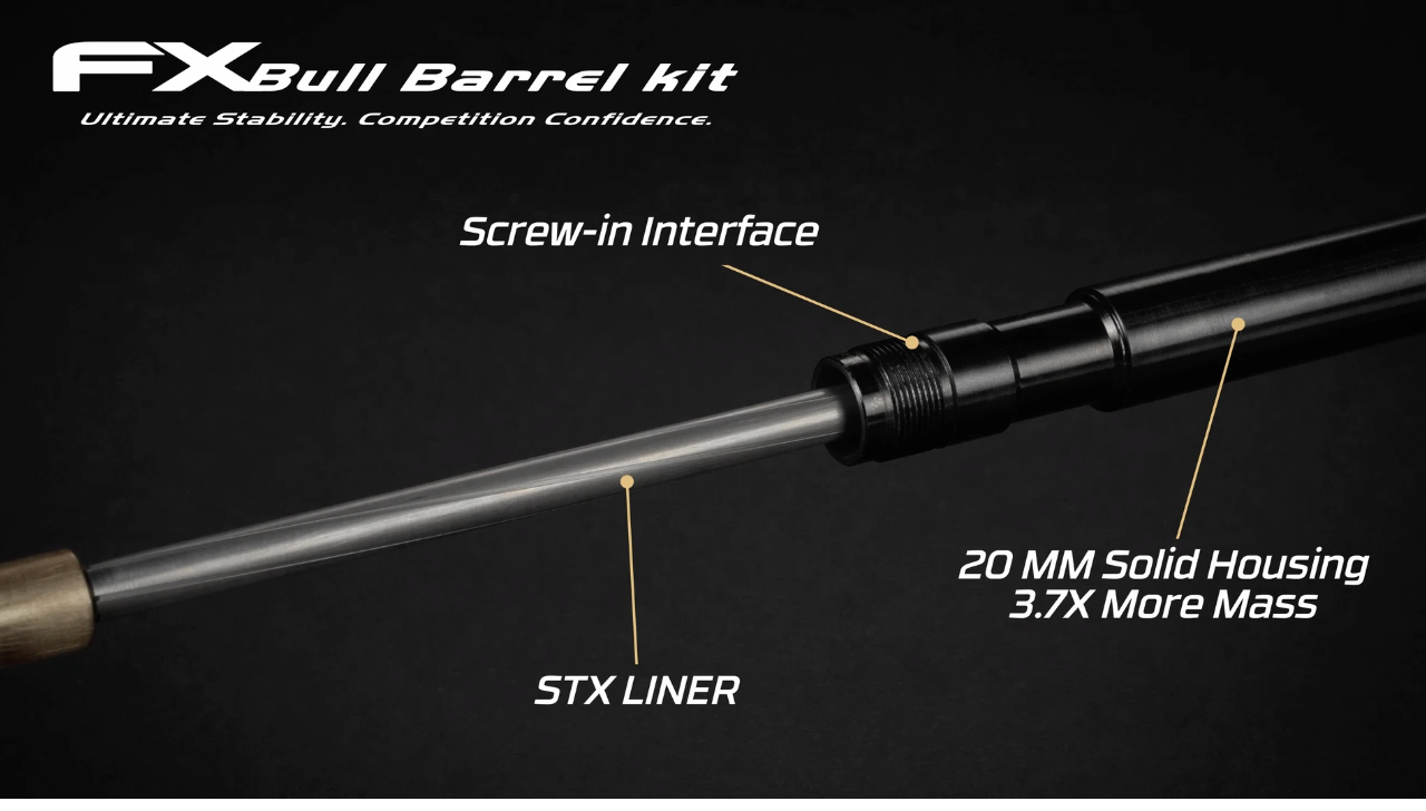 In Stock The FX Bull Barrel Kit 700 mm is built to add mass and stability to FX air rifles equipped with a Dynamic MKI or Dynamic MKII block 22202
