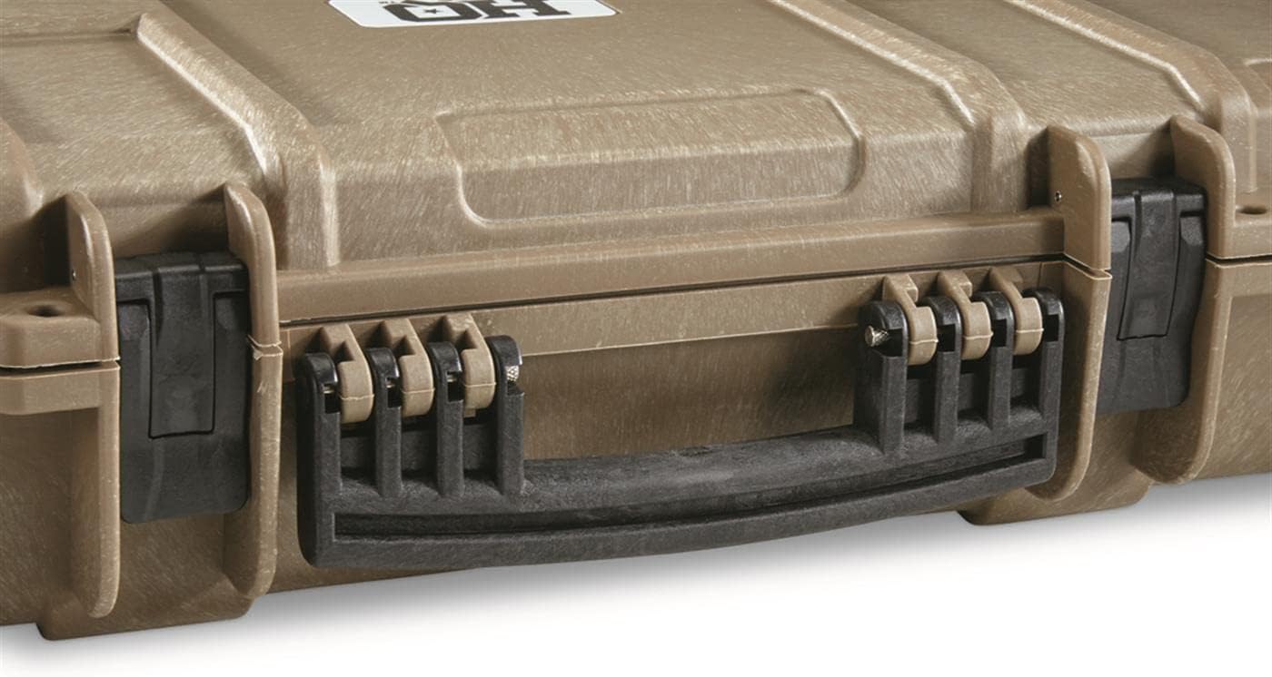 HQ ISSUE Tactic 40" Id, Pick-out Foam Lined, Hard Rifle Case with Wheels - Gray or FDE