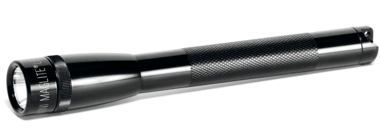 Mini Maglite Pro LED 2-Cell AA Flashlight, High Lumen, Water-Resistant, Adjustable Focus – Black