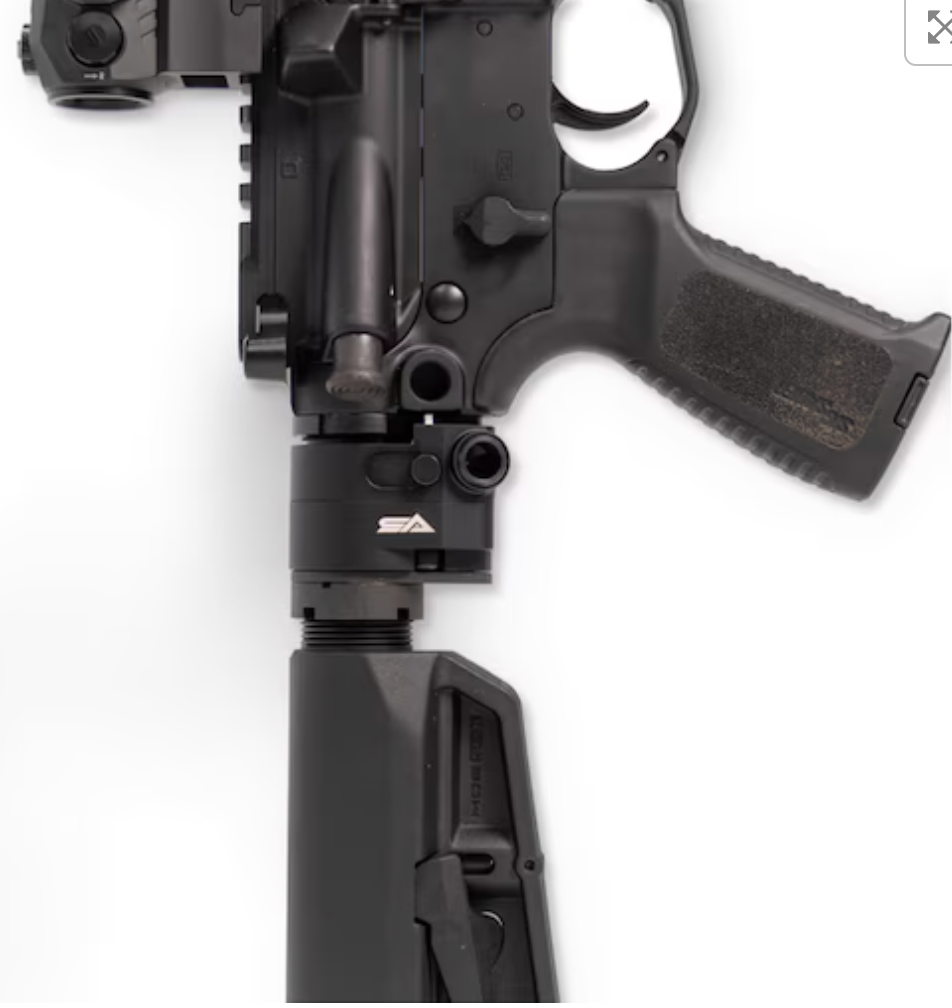 Sylvan Arms AR-15 Folding Stock Adaptor Gen 4 Black - Folds Both to Left and Right Side