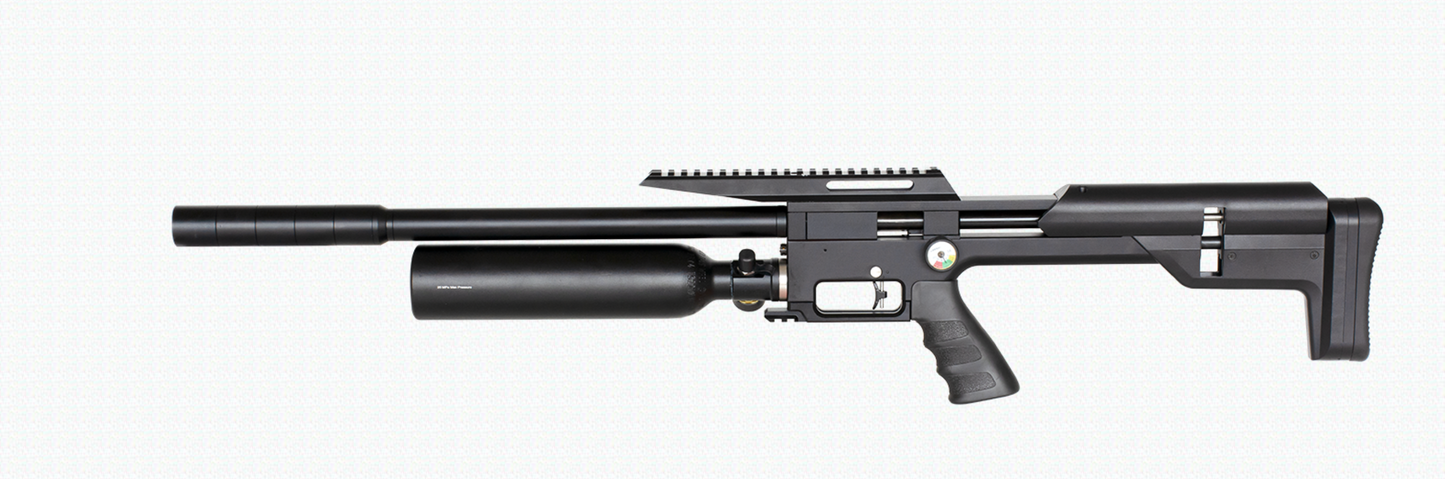Snowpeak M60B Regulated PCP Rifle with 350cc Bottle, Available in .22, .25, .30 and .35 calibers