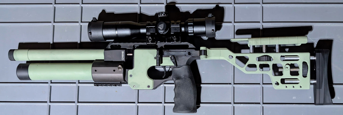 AirMaks Katran SC Special Edition, OD Color Available in.22 caliber and PRS Folding and Removable Buttstock