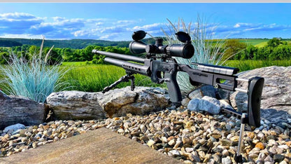 AirMaks Katran LB HP Available in .22 and .25 Caliber, Available in Black, Cerakote or Wood Laminate