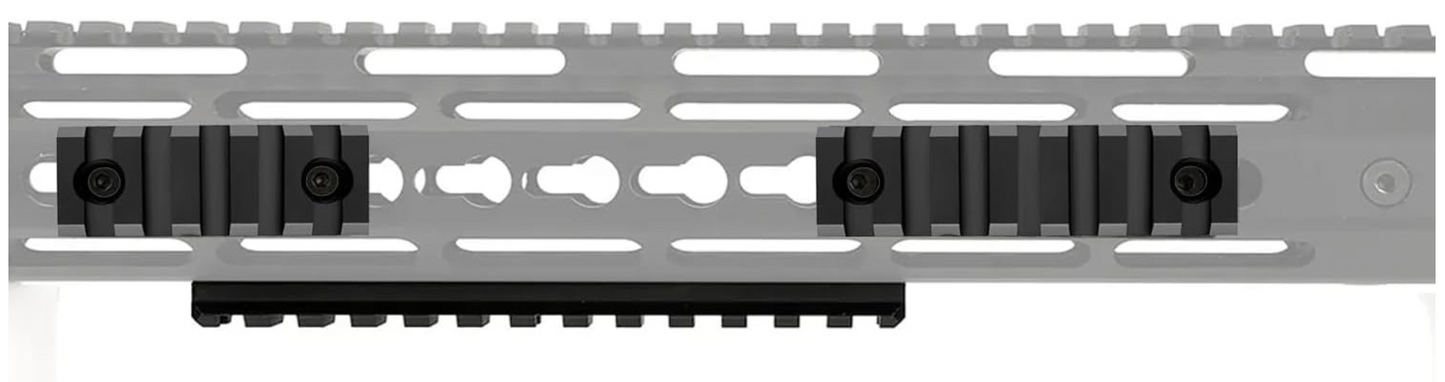 Gotical 5 Slots Aluminum KeyMod Picatinny Rail Section Includes 2 Rails