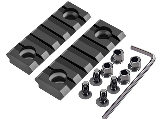 Gotical 5 Slots Aluminum KeyMod Picatinny Rail Section Includes 2 Rails