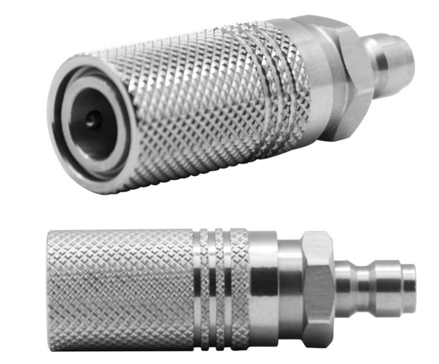 8mm Male to Female EXTENDED Female Quick-Disconnect Adapter with 8mm Female Quick-Disconnect Coupling Adapter Stainless Steel