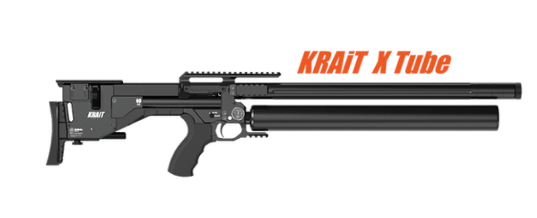 AirMaks Krait X available in .22,  .25, and .30 caliber (7.62), Black and Also Available in 4 Cerakote Colors