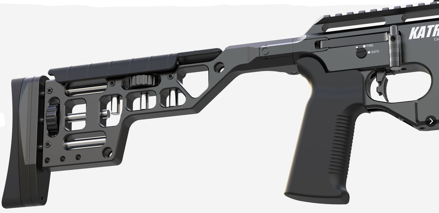 AirMaks Adjustable PRS Buttstock for Katran Available in Black or OD