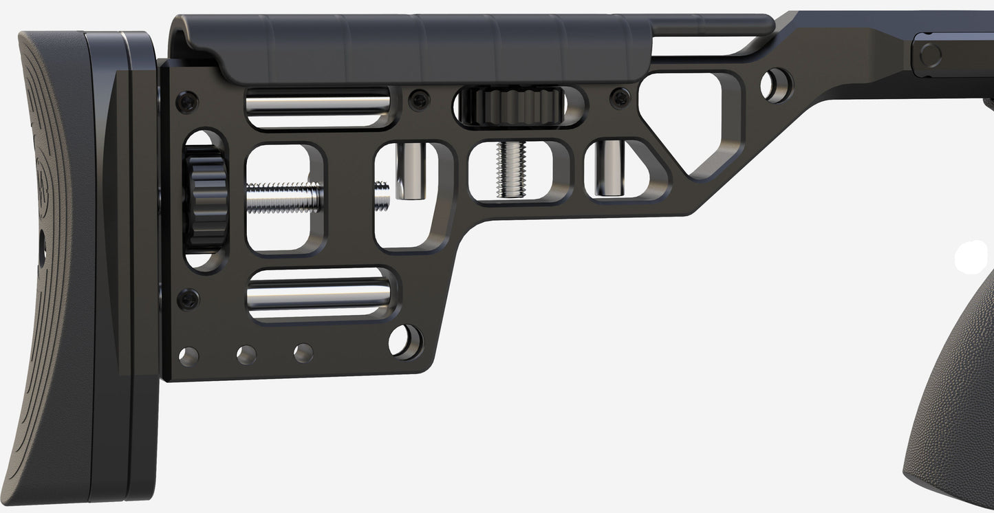 AirMaks Adjustable PRS Buttstock for Katran Available in Black or OD