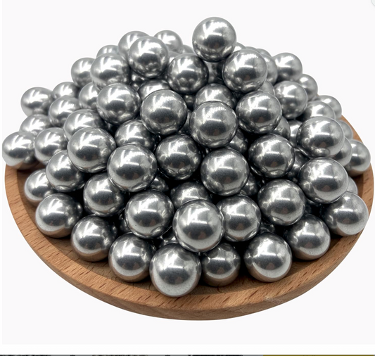 43 Cal Aluminum Balls for Self Defense and Training for Walther PPQ Reusable Solid Hard .43 Caliber Kinetic Rounds Fit For T4E Walther PPQ. HK VP9, HK USP,  TPM1 And Glock17/G17 Gen 5 (Silver Color) 150 Count