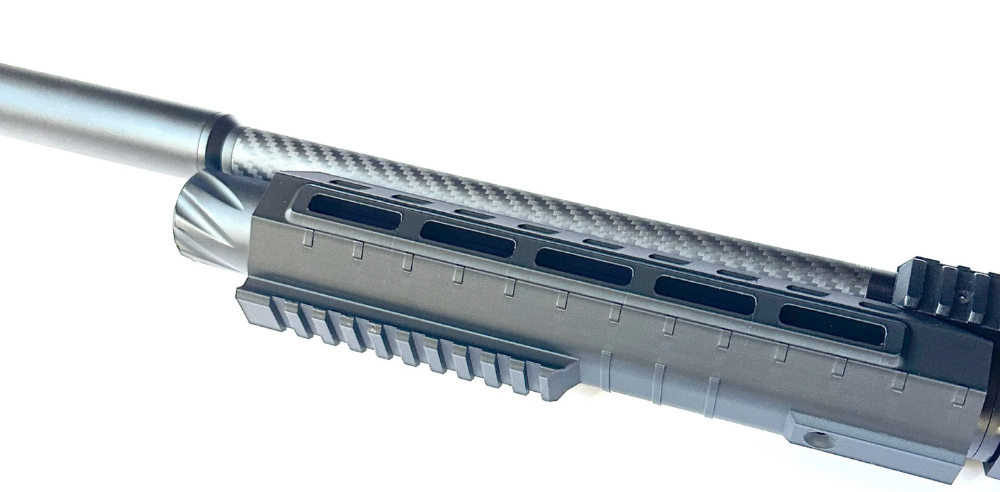 Air Venturi MicroStrike Special Edition Regulated Multi-Caliber PCP, Available in .177, .22 and .25 calibers with PARD NV008SP2LRF, upgraded Buttstock, upgraded Zero Degree Pistol Grip, AR Buffer Tube and Bavo3D Handguard w/ MLOK & Picatinny Rail