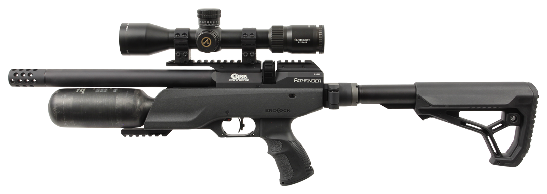 Brocock Pathfinder, Available in Black or Green and in  .177, .22 and .25 Calibers