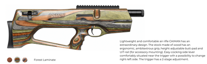 AirMaks Caiman Mk II available in .22 and .25 Caliber and with your choice of colored stocks