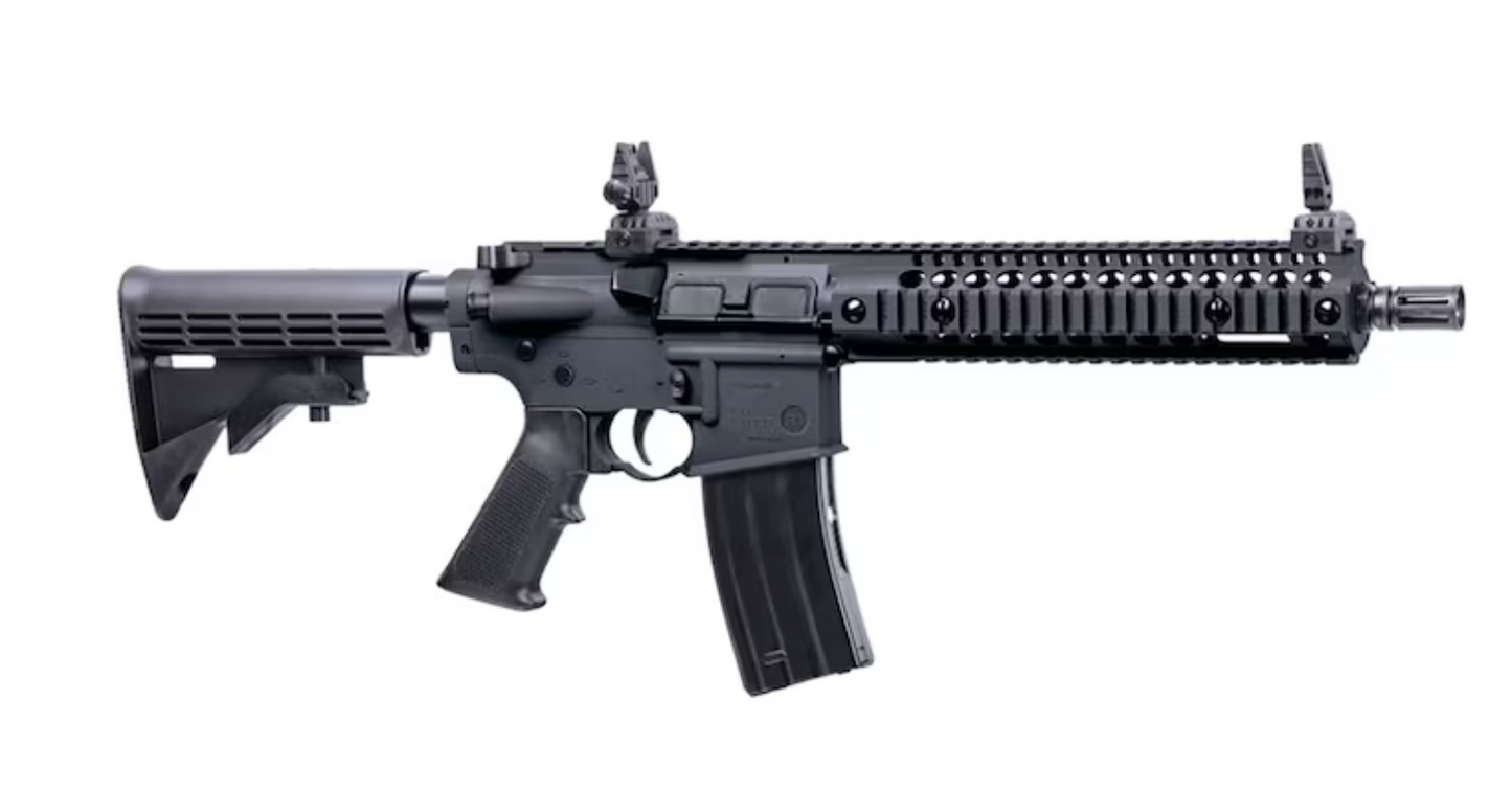 In Stock Crosman AK1 Full Auto CO2 BB Air Rifle Special Edition with Upgraded FAB Defense Core Adjustable Buttstock and Upgraded GROG Zero Degree Postal Grip and 1 Extra Magazine, Box of 44 CO2 Cartridges and 5000 Steel BBs