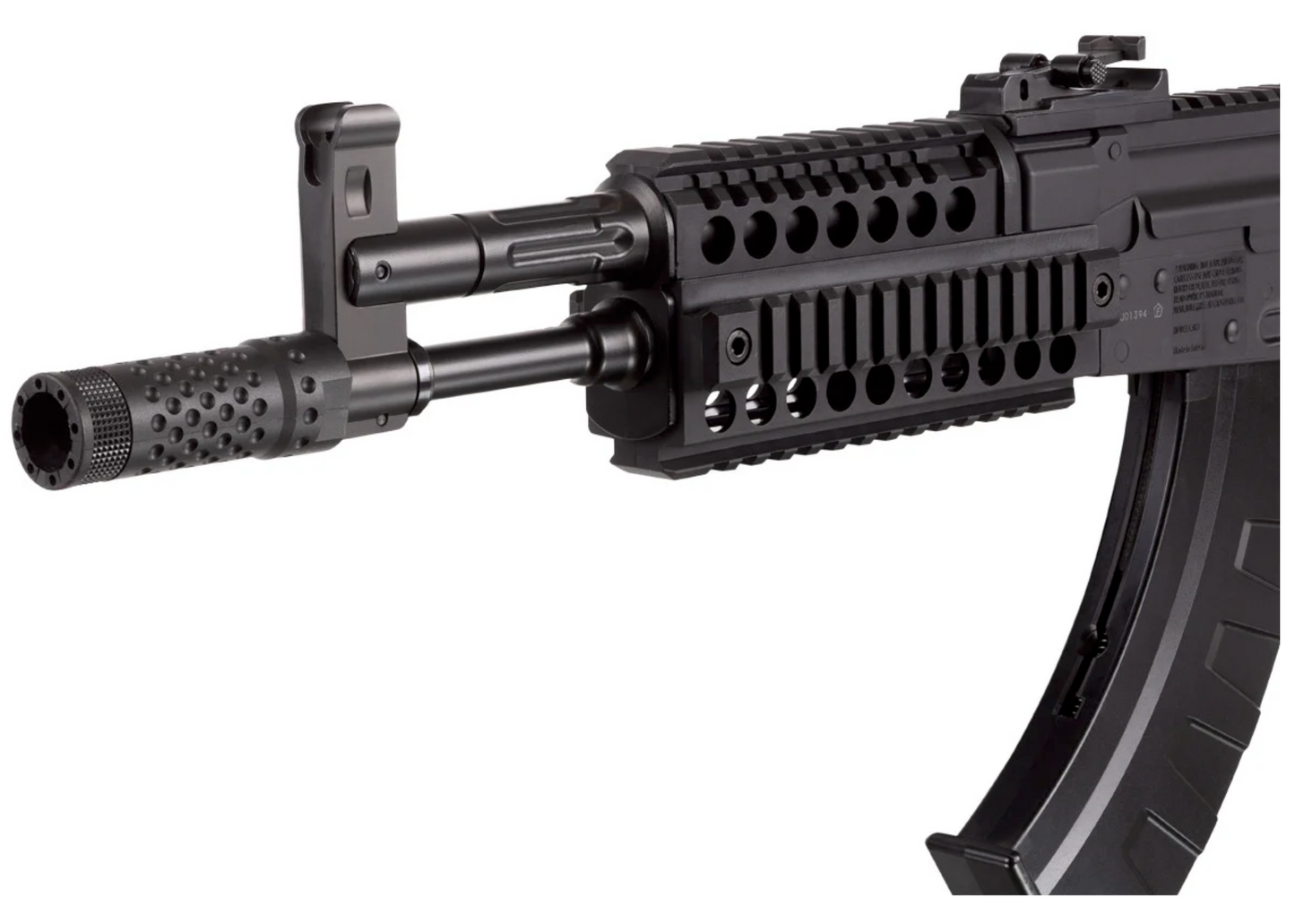 In Stock Crosman AK1 Full Auto CO2 BB Air Rifle Special Edition with Upgraded FAB Defense Core Adjustable Buttstock and Upgraded GROG Zero Degree Postal Grip and 1 Extra Magazine, Box of 44 CO2 Cartridges and 5000 Steel BBs