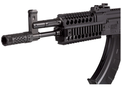 In Stock Crosman AK1 Full Auto CO2 BB Air Rifle Special Edition with Upgraded FAB Defense Core Adjustable Buttstock and Upgraded GROG Zero Degree Postal Grip and 1 Extra Magazine, Box of 44 CO2 Cartridges and 5000 Steel BBs