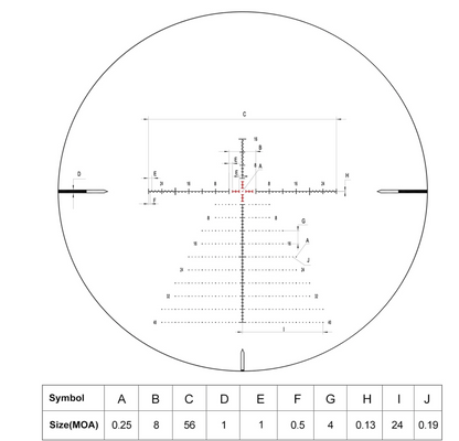 DiscoveryOpt ED GEN-II 5-25x56mm PRS Rifle Scope FFP, Illuminated MOA Reticle with Zero Stop 34mm Tube - With or Without High Scope Rings