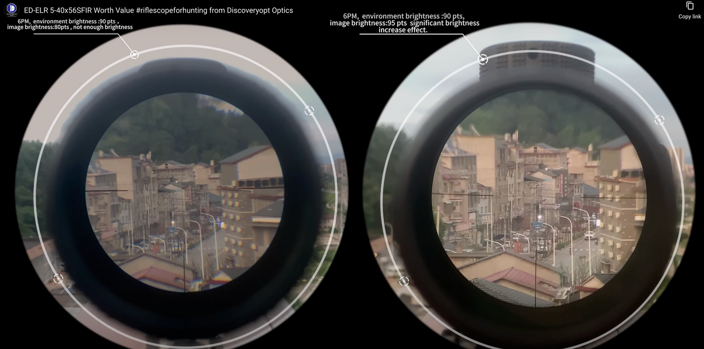 In Stock DiscoveryOPT ED-ELR GEN II 5-40X56 SFIR FFP-Z MOA (35mm Rings Included) First Focal Plane