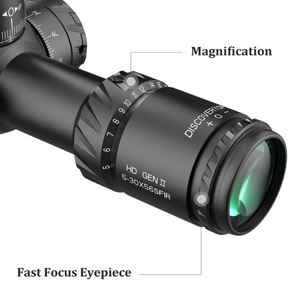 In Stock DiscoveryOpt HD 5-30x56 PRS Rifle Optics, First Focal Plane,FFP Rifle Scope,Red Illuminated Reticle,Zero Stop 34mm Tube