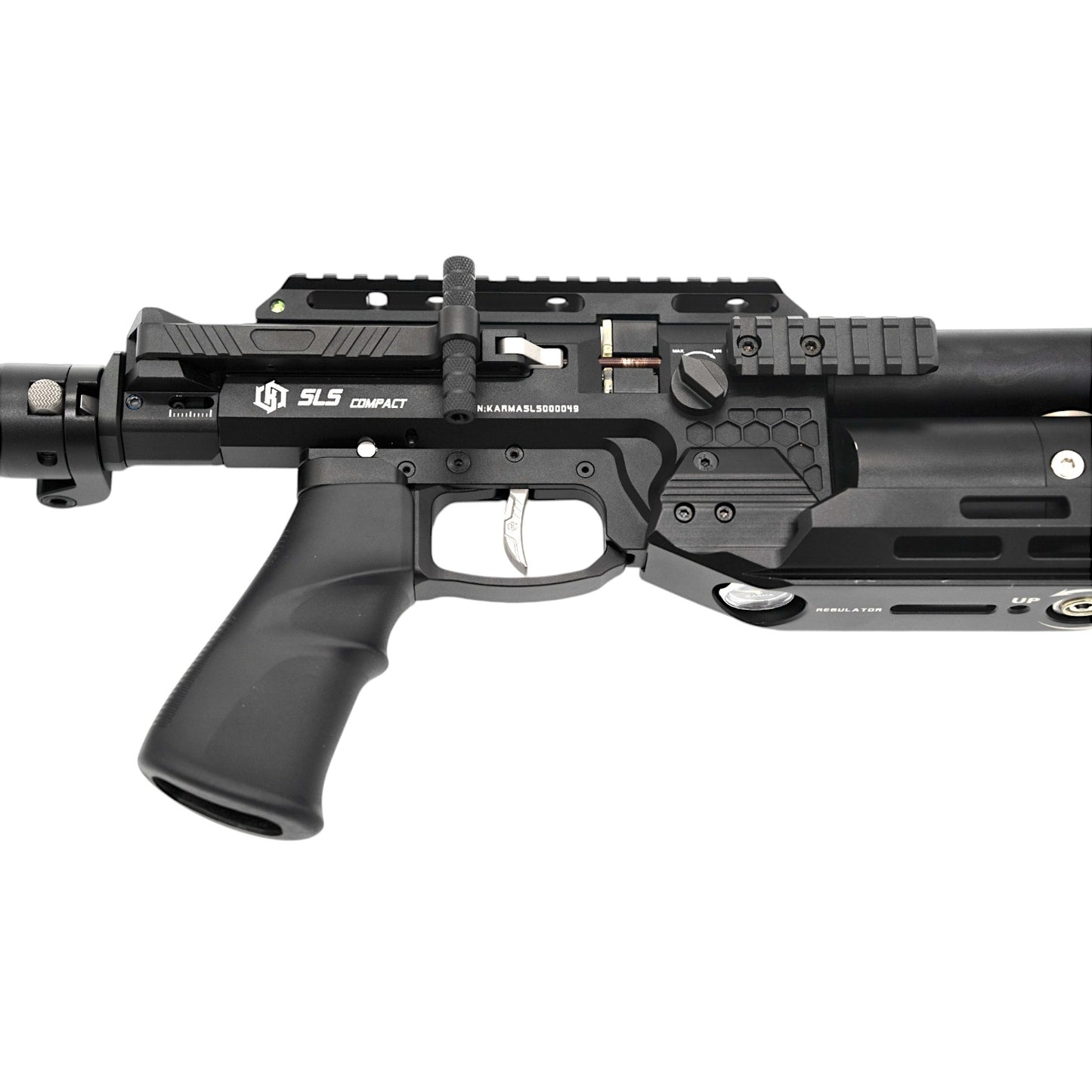 Karma SLS Regulated PCP Semi-Automatic Rifle Compact Version with Folding Stock  in .22 and .25 calibers