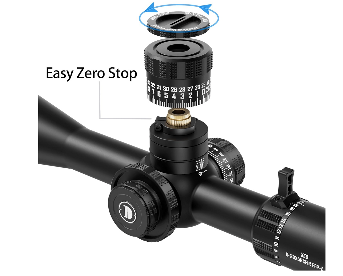 In Stock DiscoveryOpt XED 6-36x56mm PRS Rifle Scope FFP Illuminated Reticle with Zero Stop 35mm Tube MOA