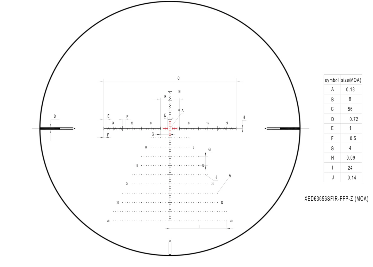 In Stock DiscoveryOpt XED 6-36x56mm PRS Rifle Scope FFP Illuminated Reticle with Zero Stop 35mm Tube MOA
