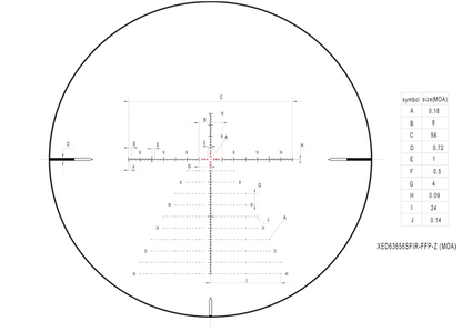 In Stock DiscoveryOpt XED 6-36x56mm PRS Rifle Scope FFP Illuminated Reticle with Zero Stop 35mm Tube MOA