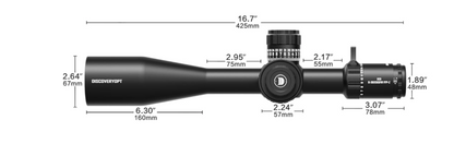 In Stock DiscoveryOpt XED 6-36x56mm PRS Rifle Scope FFP Illuminated Reticle with Zero Stop 35mm Tube MOA
