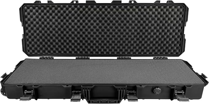 Eylar 39 inch Hard Rifle Case with wheels and pluck out foam
