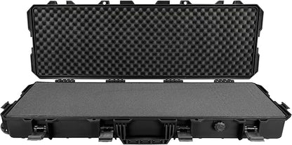 Eylar 39 inch Hard Rifle Case with wheels and pluck out foam