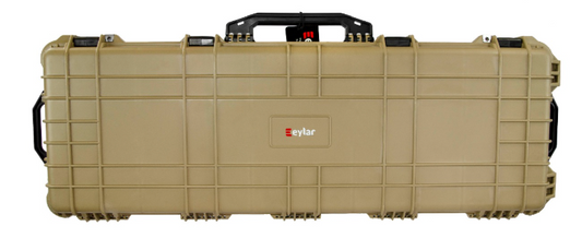 In Stock Eylar Hard Rifle Case with RAZAR Cross-linked Foam and.Wheels 48" - Coyote Tan RG00014-XP