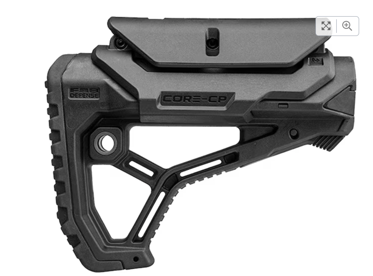 FAB GL CORE AR-compatible Adjustable Buttstock with Cheekpiece Avsilsblr in Black, FDE and OD