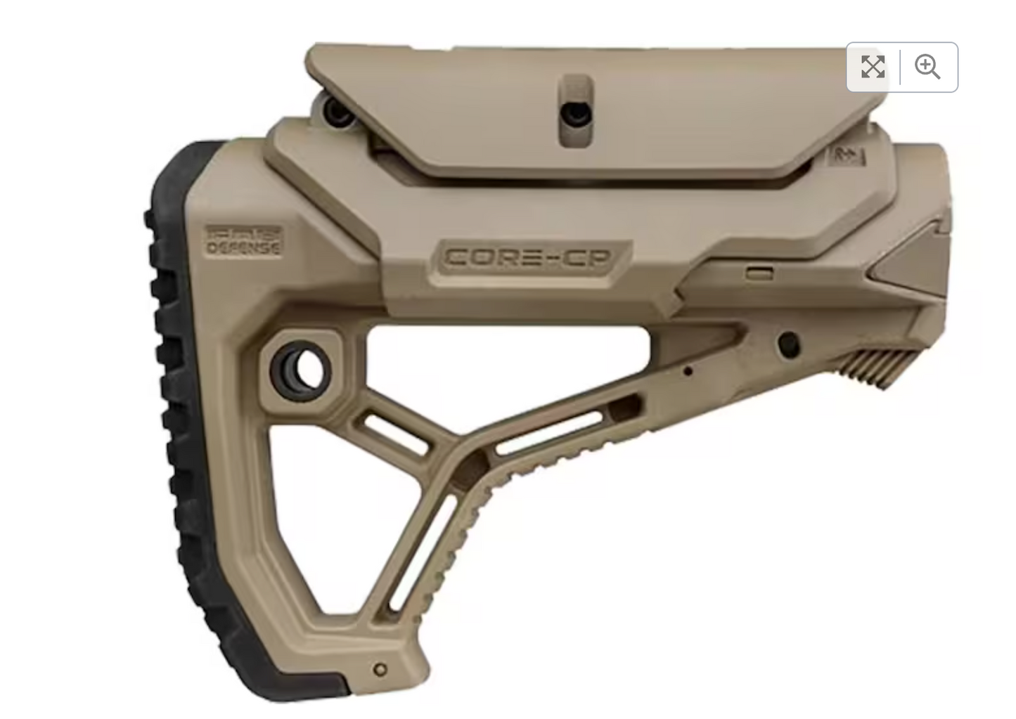 FAB GL CORE AR-compatible Adjustable Buttstock with Cheekpiece Avsilsblr in Black, FDE and OD