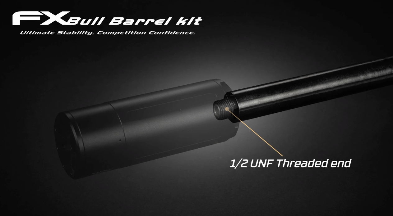 In Stock The FX Bull Barrel Kit 700 mm is built to add mass and stability to FX air rifles equipped with a Dynamic MKI or Dynamic MKII block 22202