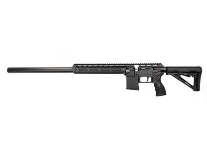 FX DRS Tactical  - Regulated . 25 caliber PCP Rifle with 700mm Barrel, DonnyFL Ronin Moderator and Sig Sauer Whiskey 3 Scope and mounts. Demo PCP, like brand new.