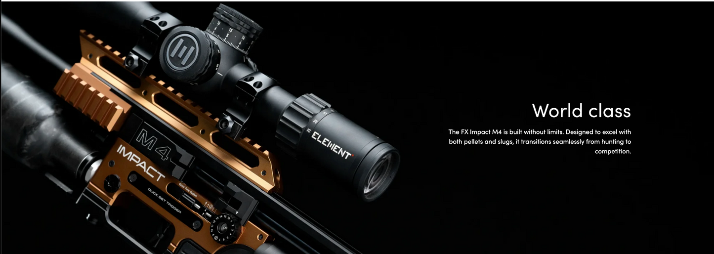 FX Impact 600mm Barrel Impact M4 IM4-760306-009-00 Regulated PCP Rifle Black