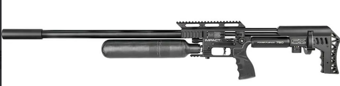 In Stock FX Impact M4 Mk II PCP Air Rifle IM4-760306-029-00 800mm "Extended ", .30 caliber, Black