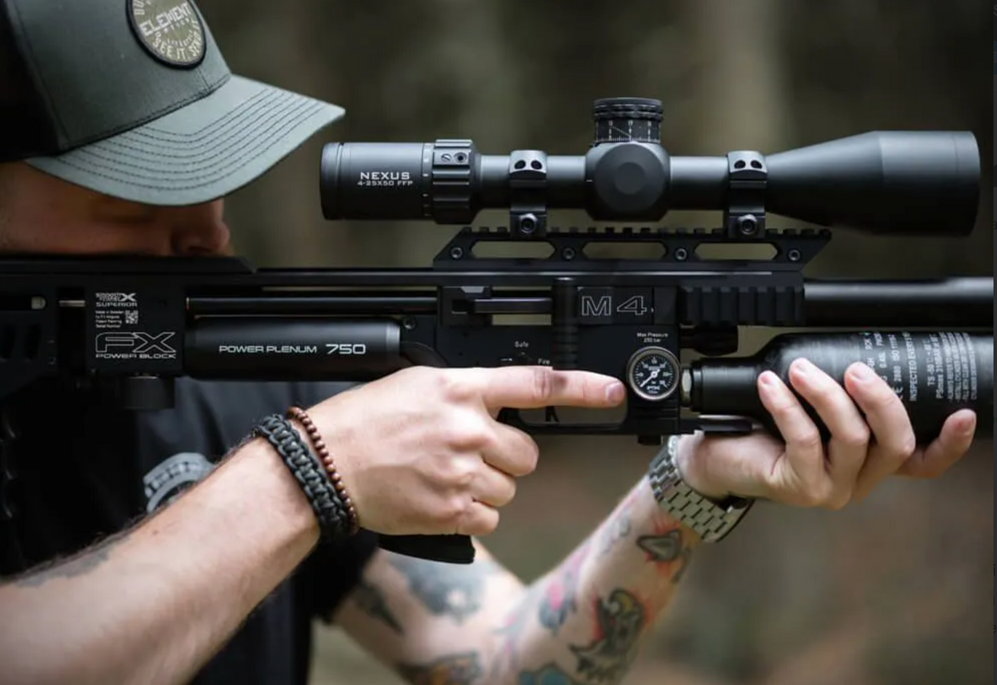 In Stock FX Impact M4 Mk II PCP Air Rifle IM4-760306-029-00 800mm "Extended ", .30 caliber, Black
