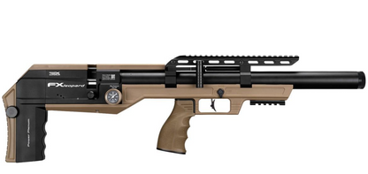 In Stock FX Leopard Compact, .Available in .177, .22, .25 and .30 Caliber, Tube, Regulated PCP Pellet / Slug Rifle Available in Black or FDE