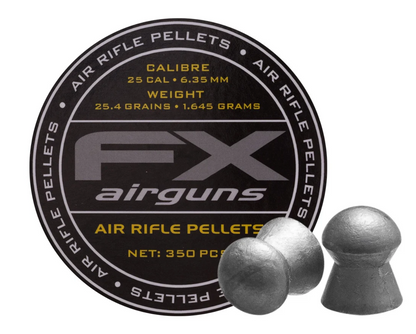 FX Air Rifle Pellets .25 Caliber, 25.39 gn and .35 Caliber, 81.02gn