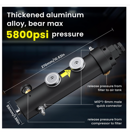 GX-PUMP Professional-Grade High Pressure PCP Air Compressor Filter