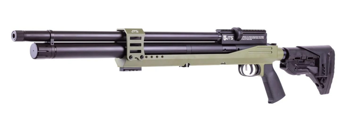 JTS Airacuda Max PRS JAGPRSM Available in .22, .25 and .30 Calibers and Black, Green and. Sliver Color