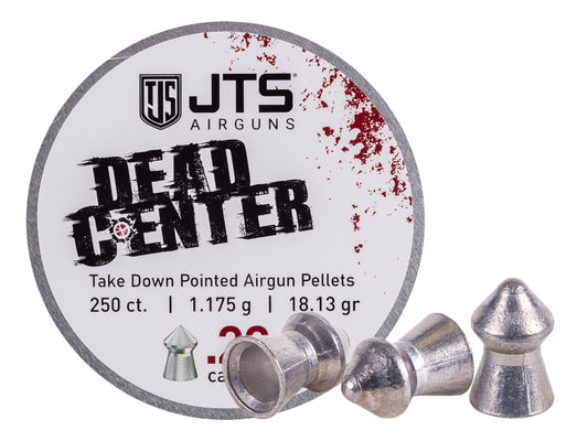 JTS Dead Center Pellets available in .22, .25 and .30 calibers