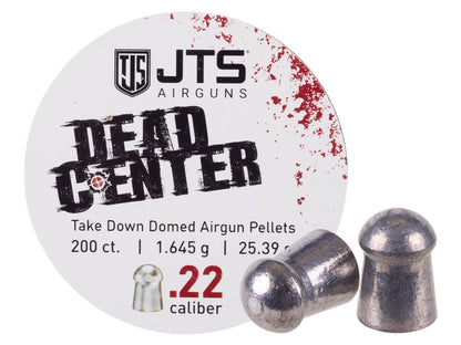JTS Dead Center Pellets available in .22, .25 and .30 calibers