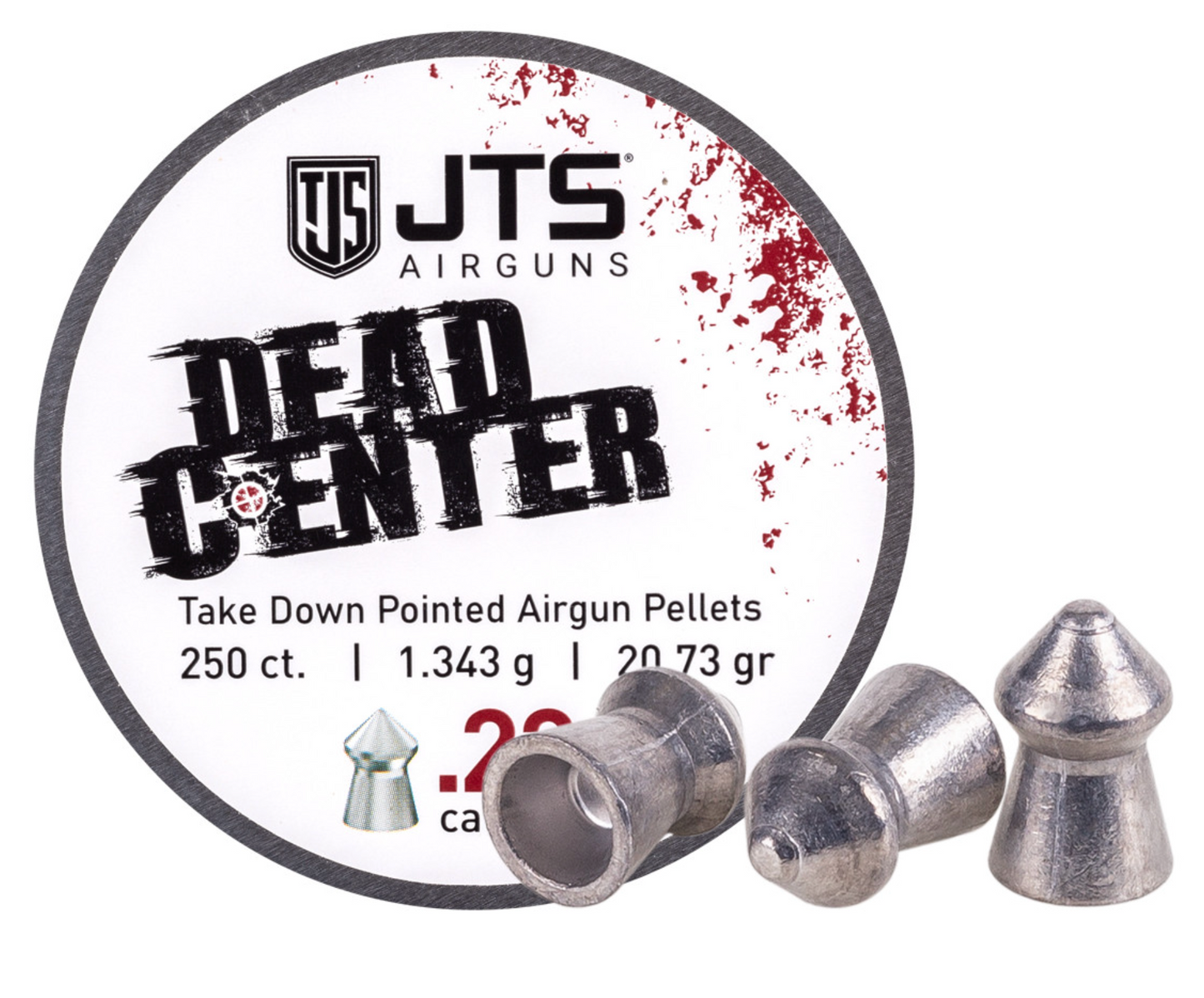 JTS Dead Center Pellets available in .177, .22, .25 and .30 calibers