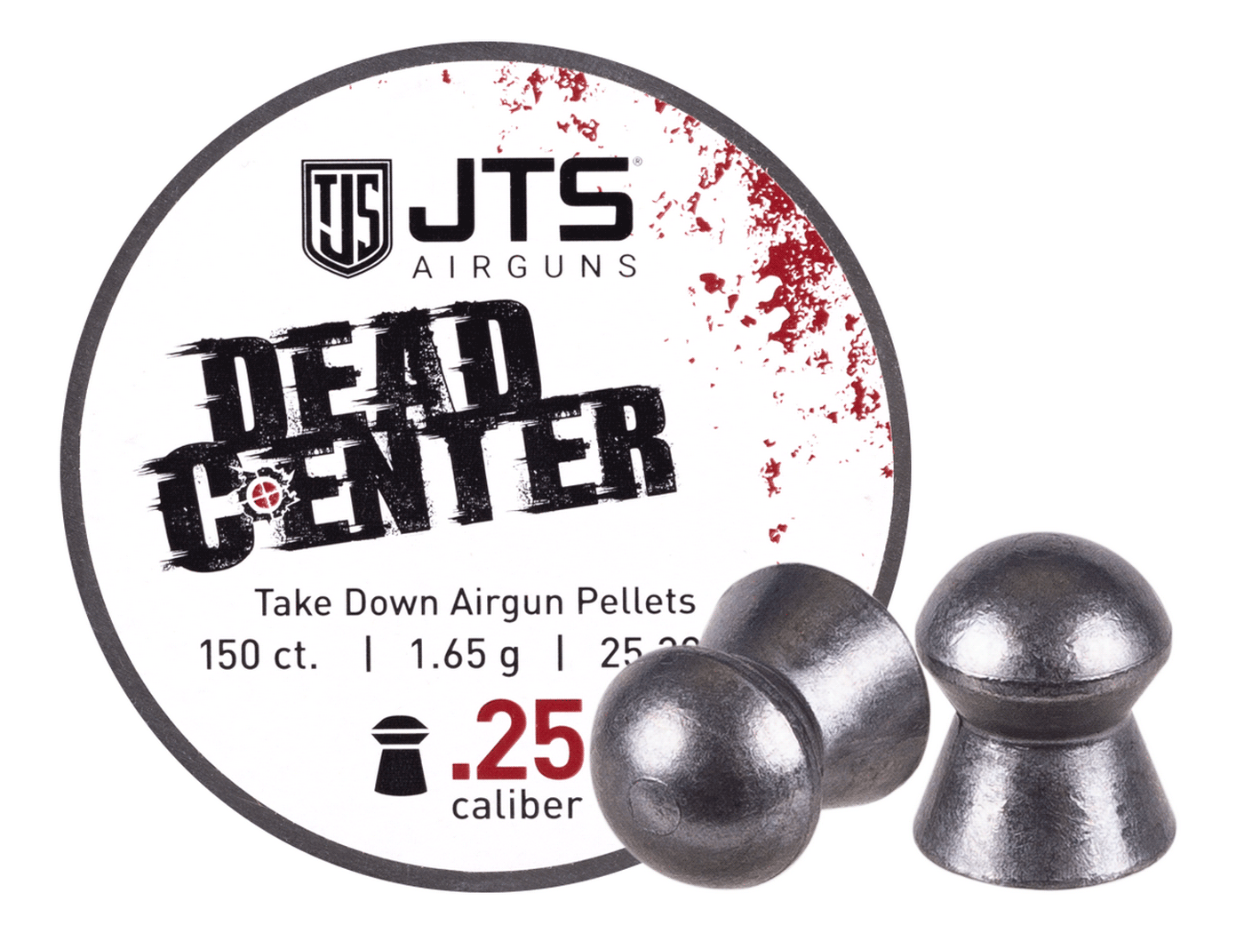 JTS Dead Center Pellets available in .22, .25 and .30 calibers