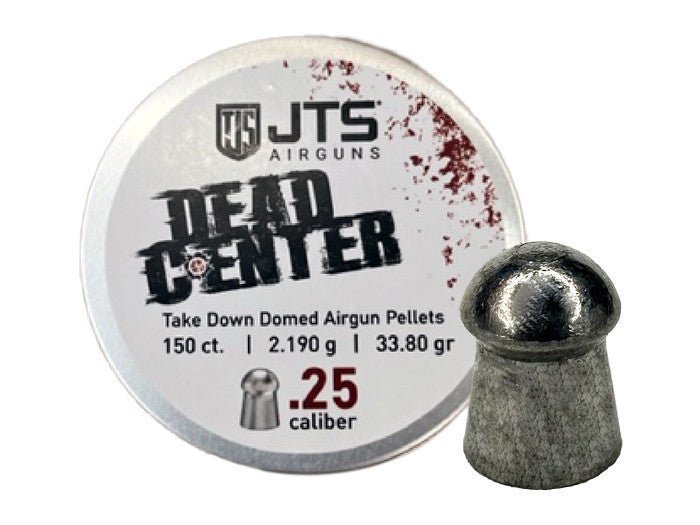 JTS Dead Center Pellets available in .22, .25 and .30 calibers