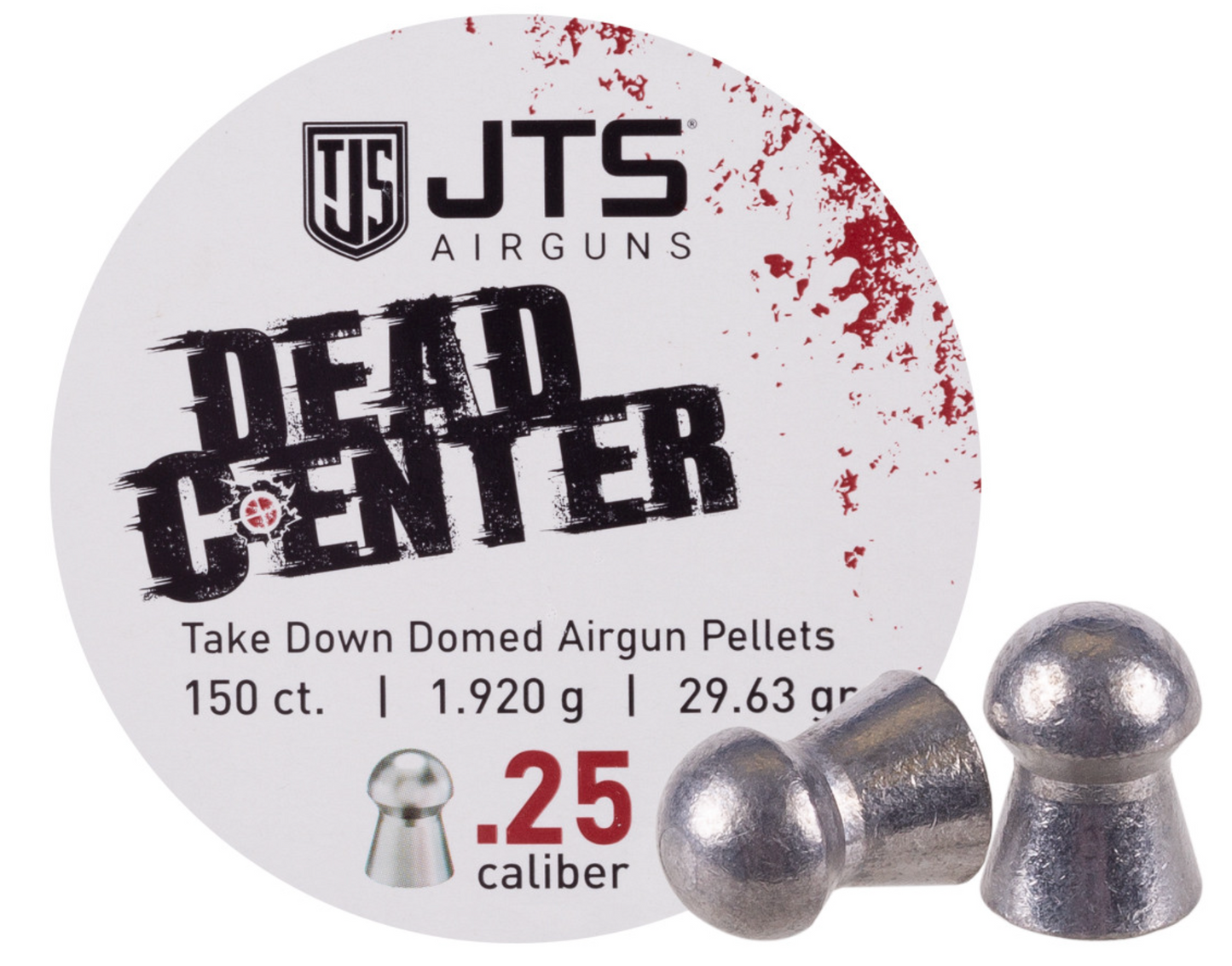 JTS Dead Center Pellets available in .177, .22, .25 and .30 calibers