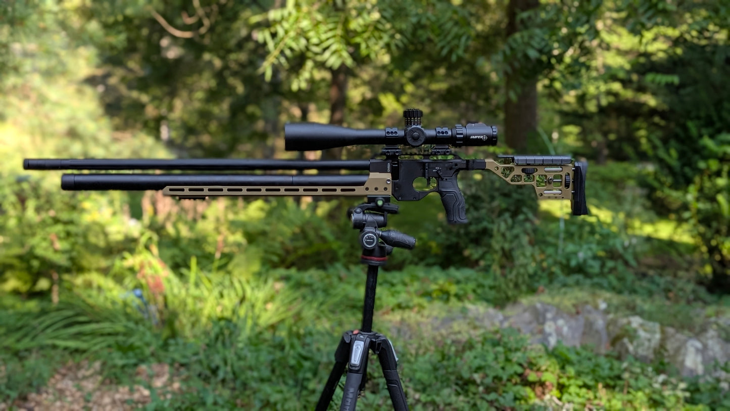 In Stock AirMaks Arms Katran NX Regulated 700mm PRS PCP Rifle in .22, .25 and .30/7.62 calibers